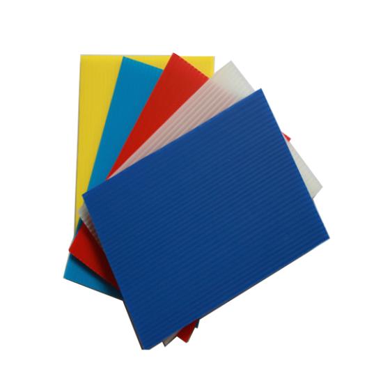 Blank Sheets For Interior Decoration Plate Heavy Duty Edge Sealed Blue Pp Corrugated Plastic Corflut-39